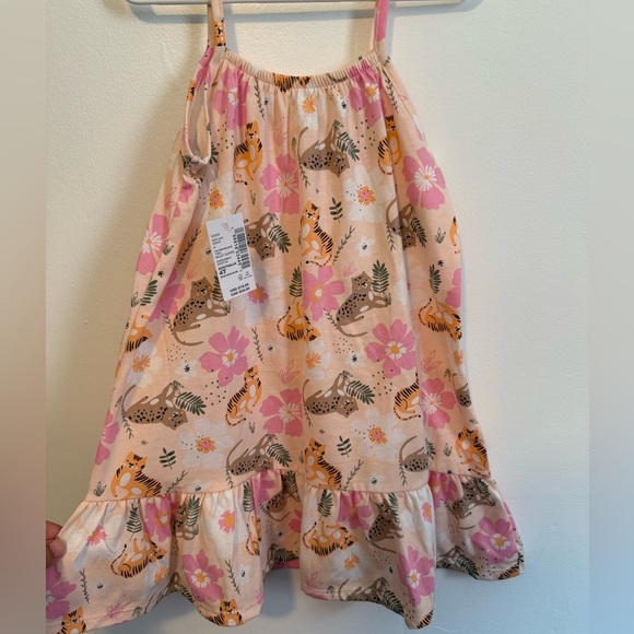 The Children’s Place Pink Floral Animal Print Dress - Picture 3 of 5
